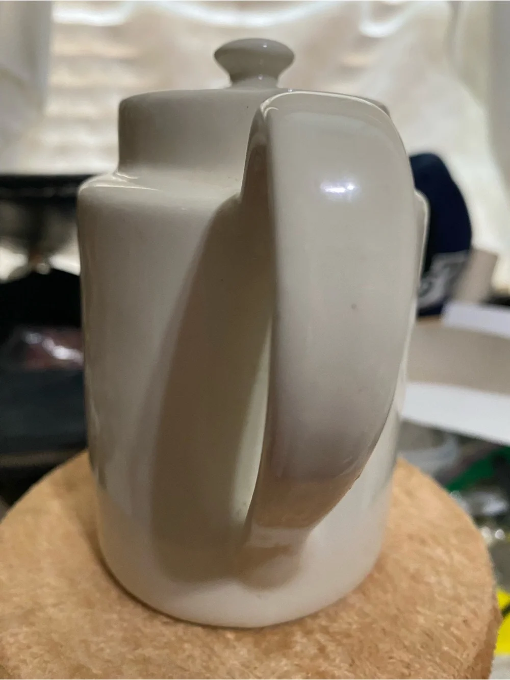Classic White Ceramic Teapot Hall made in USA
